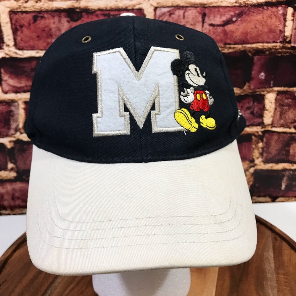 Mickey Mouse hat cap M Disney strap back giant M